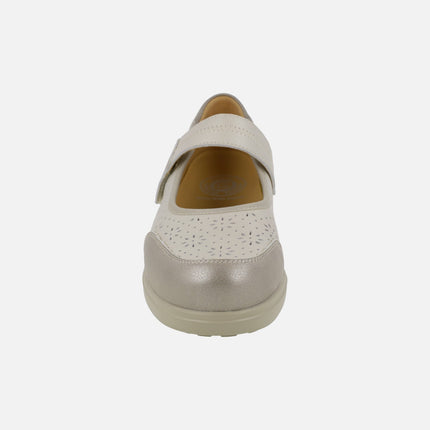Mary jane style shoes Special width with velcro closure