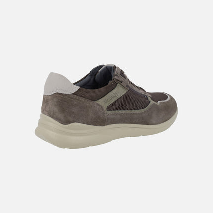 Men's Special width sneakers in taupe combination
