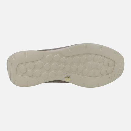 Men's Special width sneakers in taupe combination