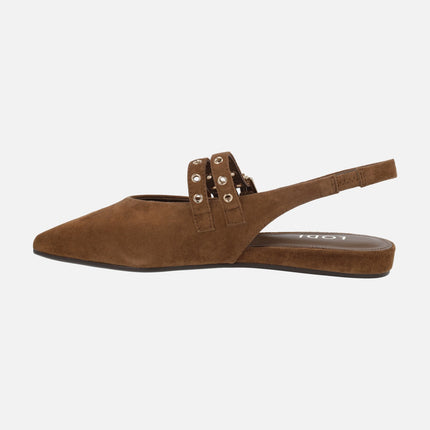 Bailarinas destalonadas con doble pulsera A-SORIA