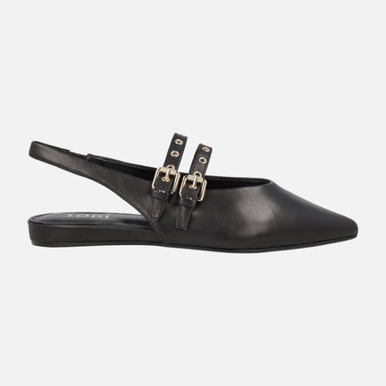 Bailarinas destalonadas con doble pulsera A-SORIA