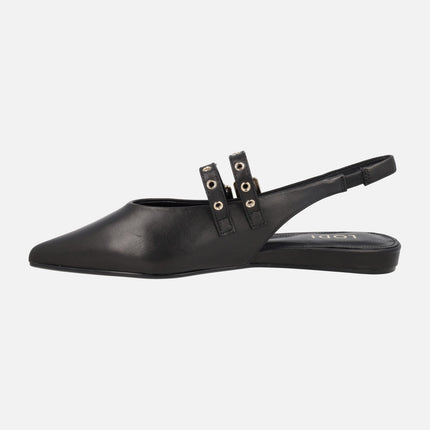 Bailarinas destalonadas con doble pulsera A-SORIA