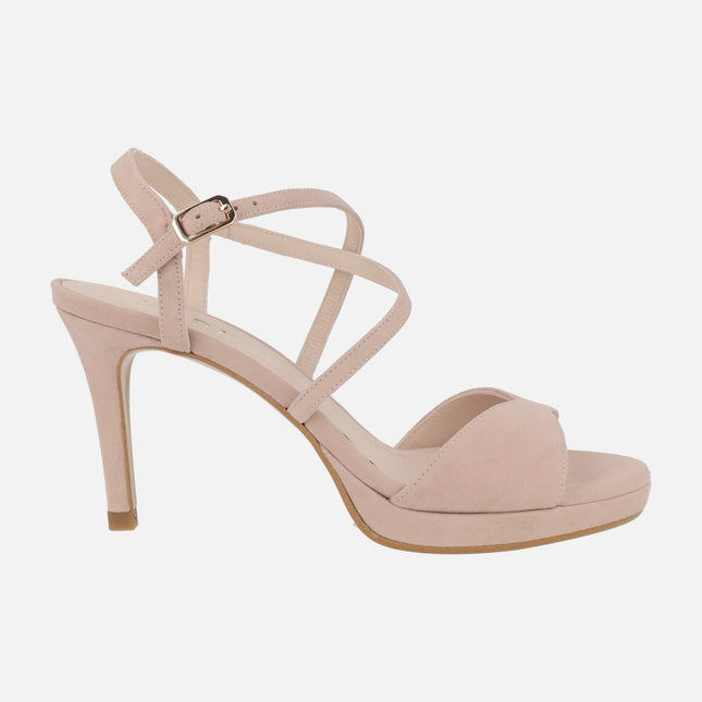 Sandalias Lasarate en ante nude