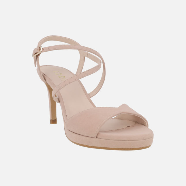 Sandalias Lasarate en ante nude