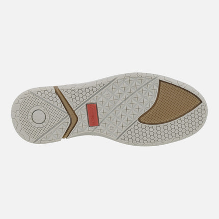 Brown leather shoes with laces casual style