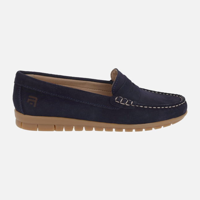 Mocasines de serraje con antifaz Aude
