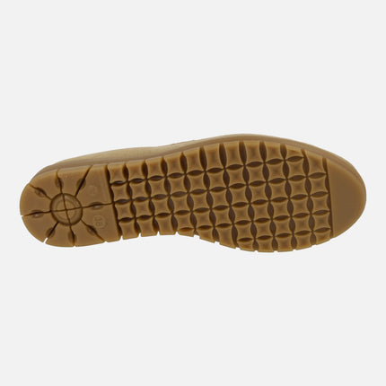 Suede moccasins with Aude mask