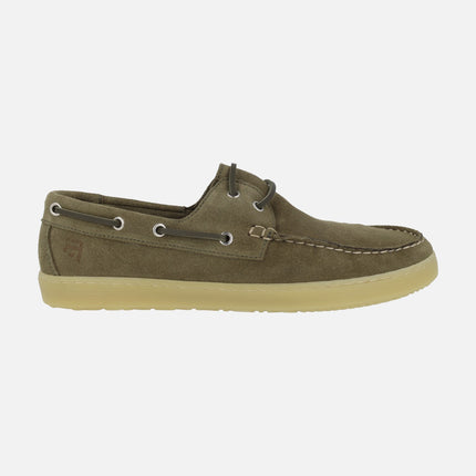Sailor men's boating shoes in suede leather