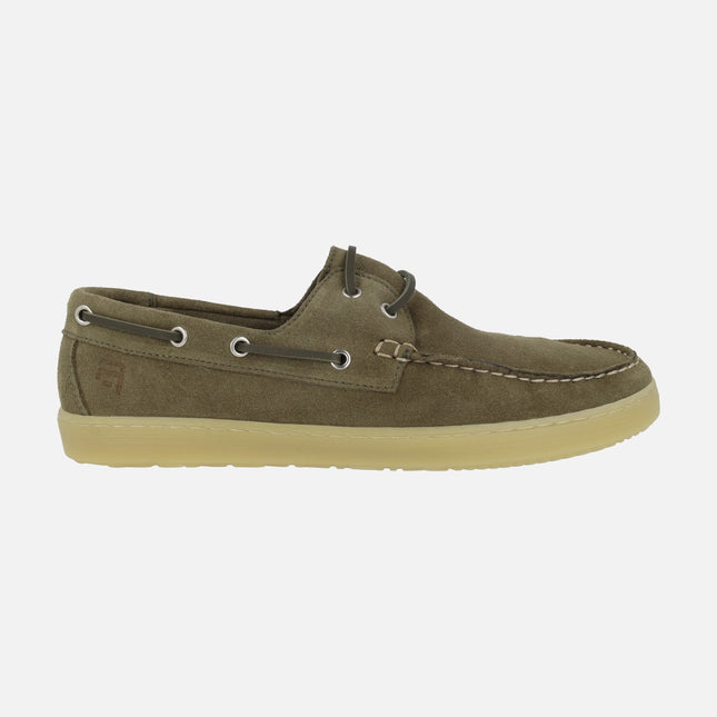 Sailor men's boating shoes in suede leather