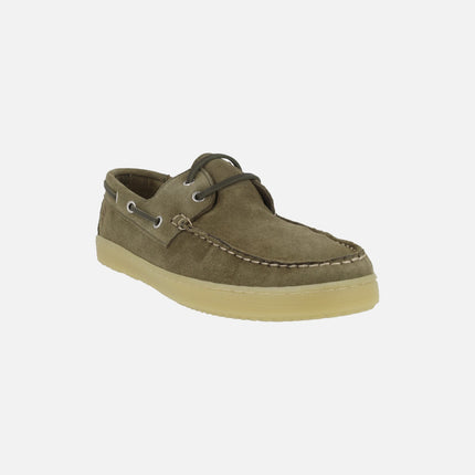 Sailor men's boating shoes in suede leather