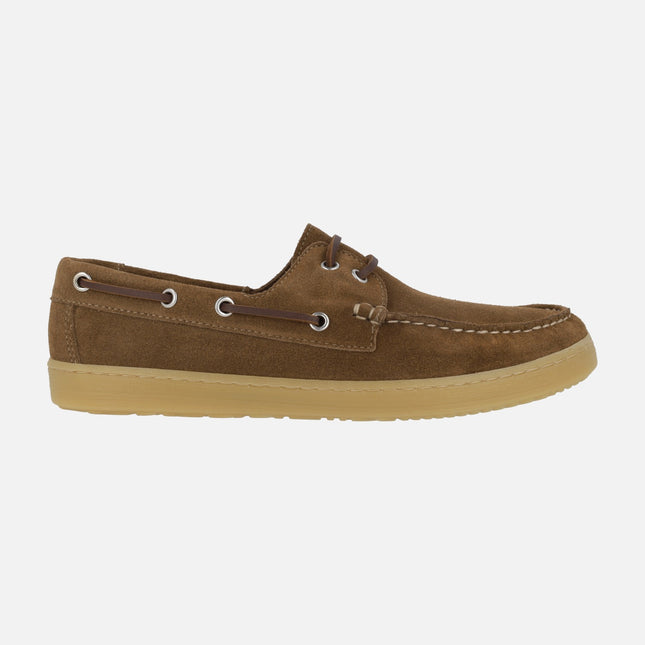 Sailor men's boating shoes in suede leather