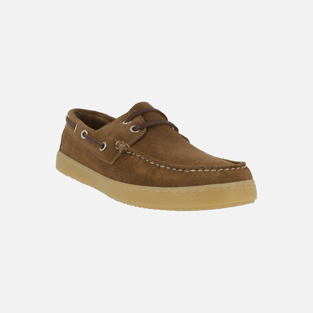 Sailor men's boating shoes in suede leather