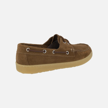 Sailor men's boating shoes in suede leather