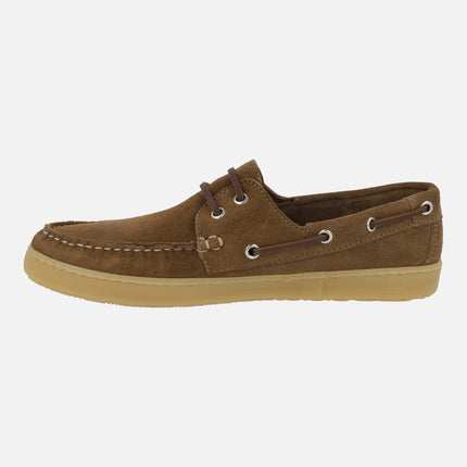 Sailor men's boating shoes in suede leather
