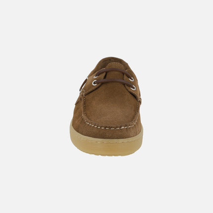 Sailor men's boating shoes in suede leather