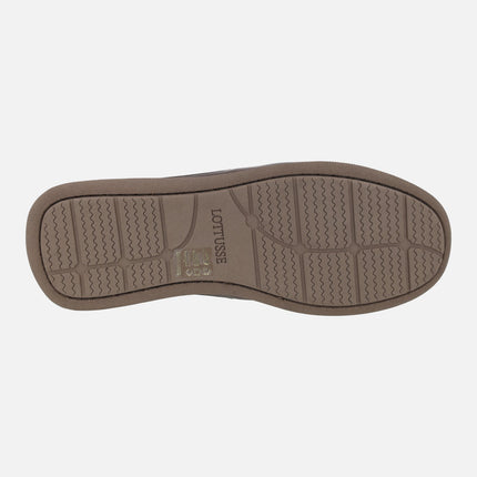 Sailor men's boating shoes in mocha leather