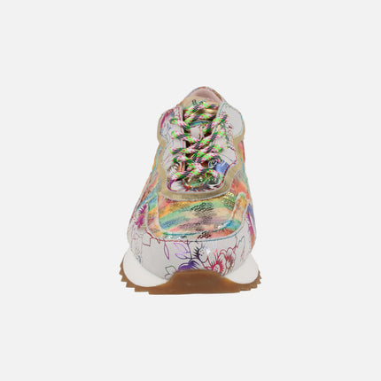 Zapatos deportivos multicolor con lentejuelas Tellao 06 Beige