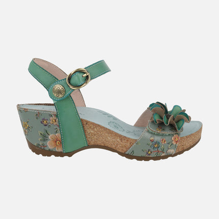 Sandalias de cuña Daphneo 07 Ciel