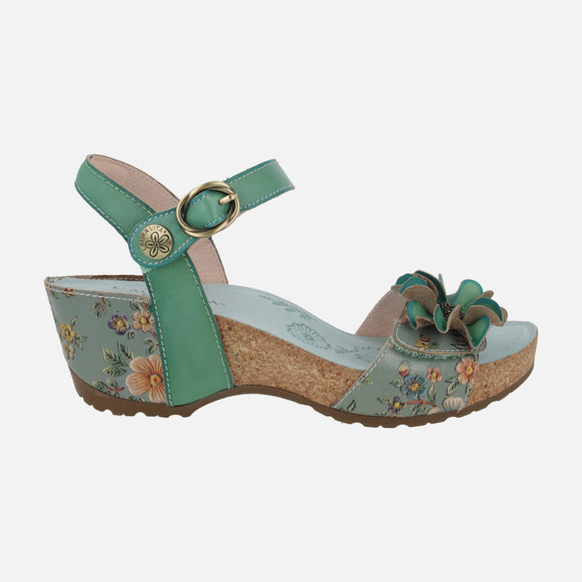 Sandalias de cuña Daphneo 07 Ciel