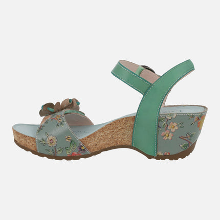 Sandalias de cuña Daphneo 07 Ciel