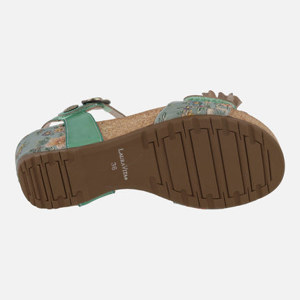 Sandalias de cuña Daphneo 07 Ciel