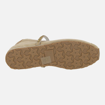 Weston rhinestone strap sporty ballet flats