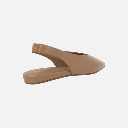 Leola slingback leather ballerinas with sharp last