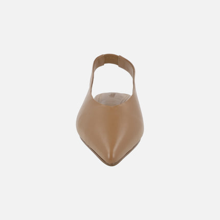 Leola slingback leather ballerinas with sharp last