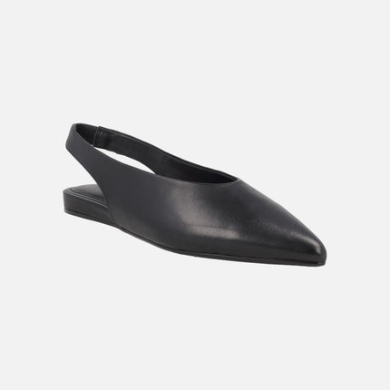Leola slingback leather ballerinas with sharp last