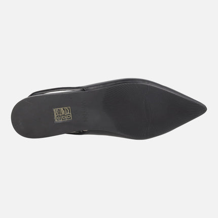 Leola slingback leather ballerinas with sharp last