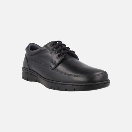 Zapatos de cordones en piel con corte clásico para hombre