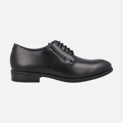 Zapatos de piel estilo blucher para hombre con elásticos laterales