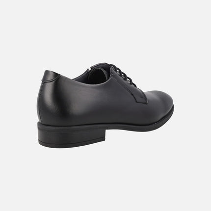 Zapatos de piel estilo blucher para hombre con elásticos laterales