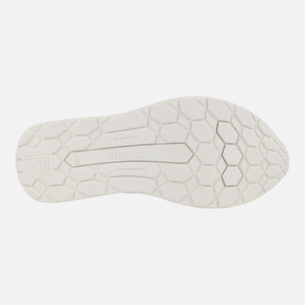 Sandalias de estilo deportivo en blanco beige y taupe