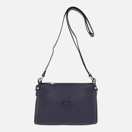 Bolsos bandolera de piel con logo