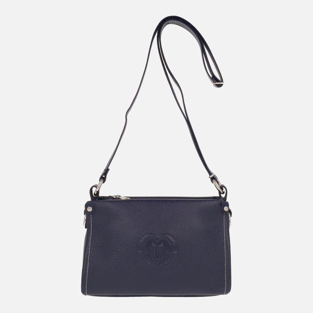 Bolsos bandolera de piel con logo