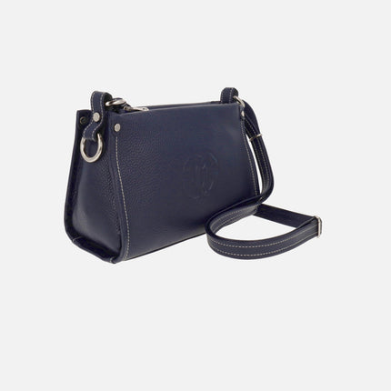 Bolsos bandolera de piel con logo