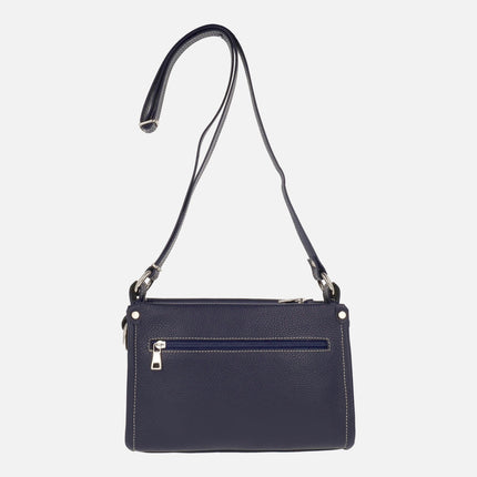 Bolsos bandolera de piel con logo