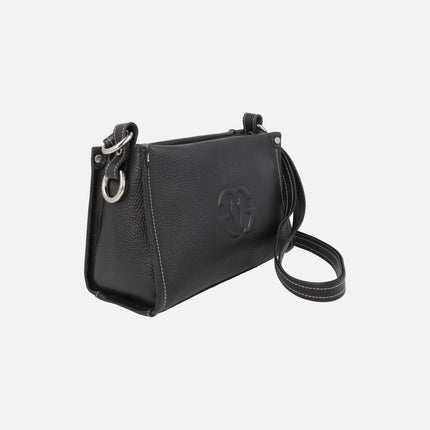 Bolsos bandolera de piel con logo