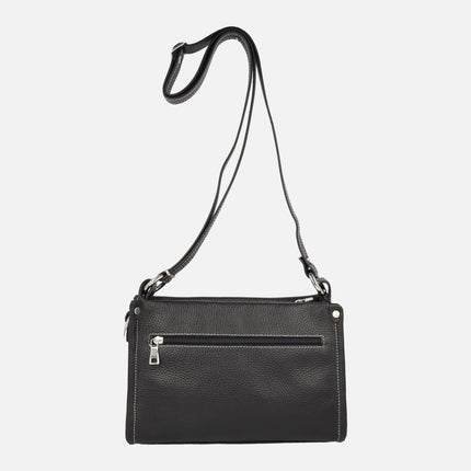 Bolsos bandolera de piel con logo