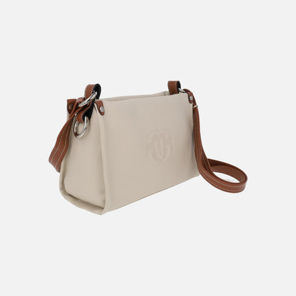 Bolsos bandolera de piel con logo