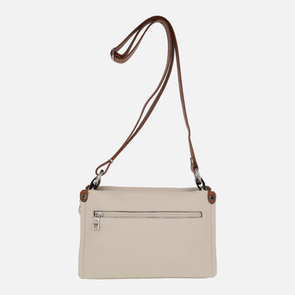 Bolsos bandolera de piel con logo