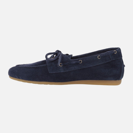 Women's suede leather boating shoes Abby
