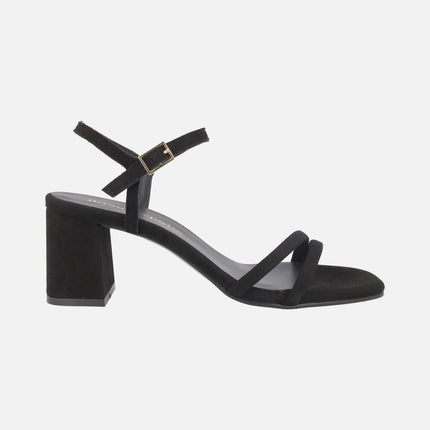 Habana heeled sandals in suede Black