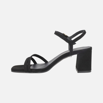 Habana heeled sandals in suede Black