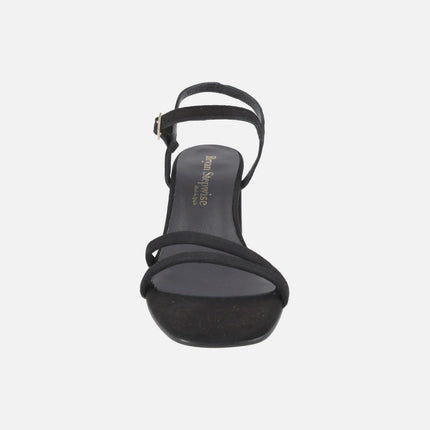 Habana heeled sandals in suede Black