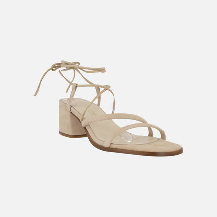 Sandalias de tacón Grecia con cintas para atar