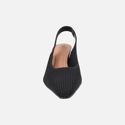 Zapatos de tacón corte salón destalonados con puntera afilada