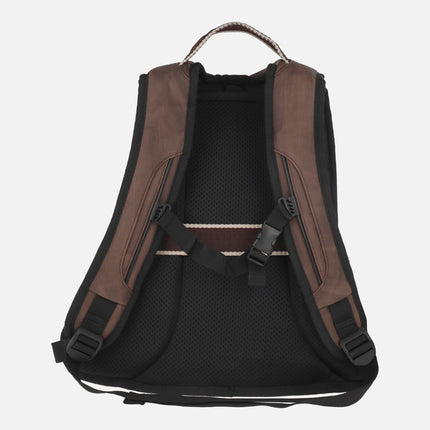 Mochilas para hombre Street en combinado marrón