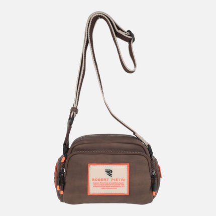 Bolsos bandolera Street en combinado marrón